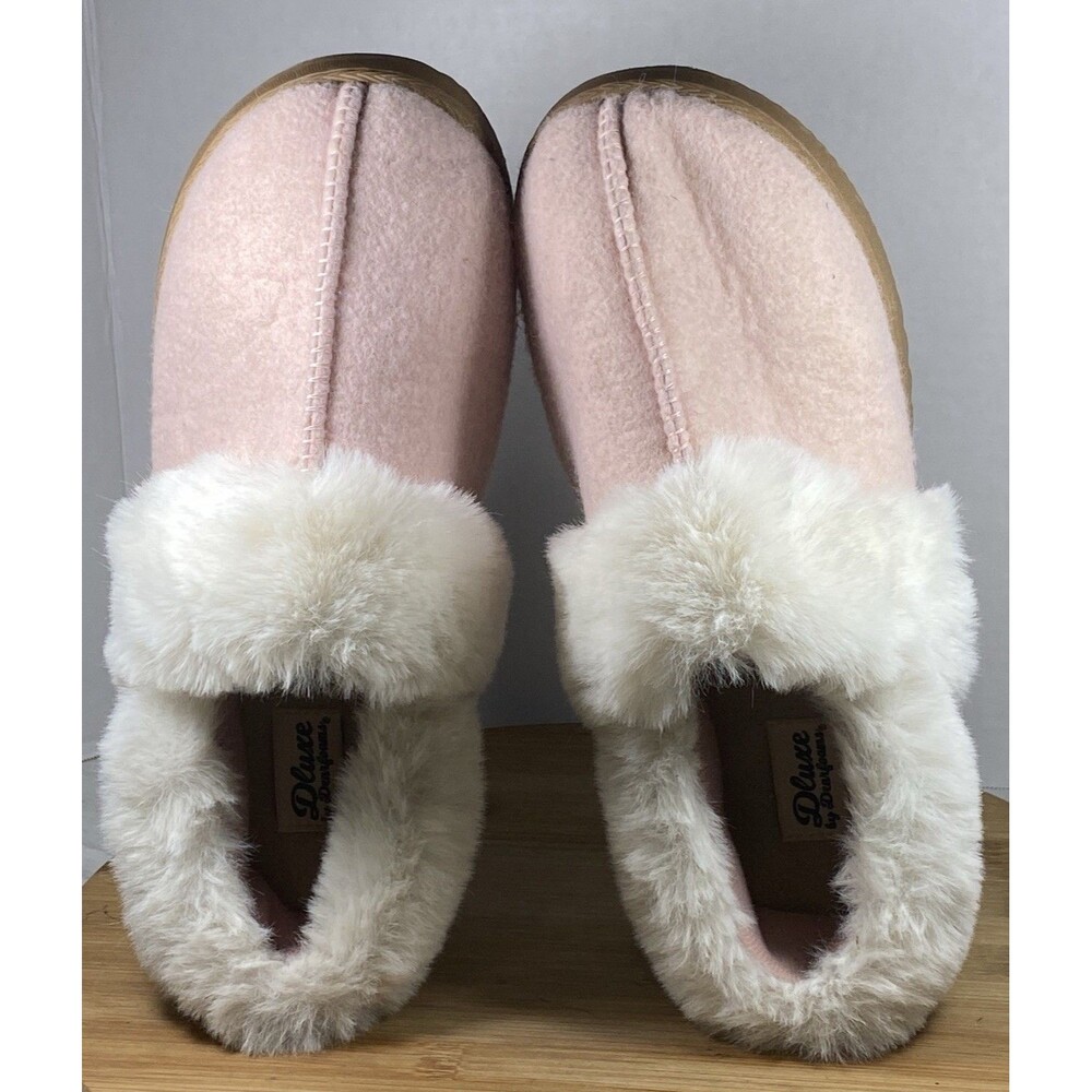 dluxe by Dearfoams June Felted Closed Back Slippers – Mauve, Women’s Large 9-10 - Picture 5 of 7